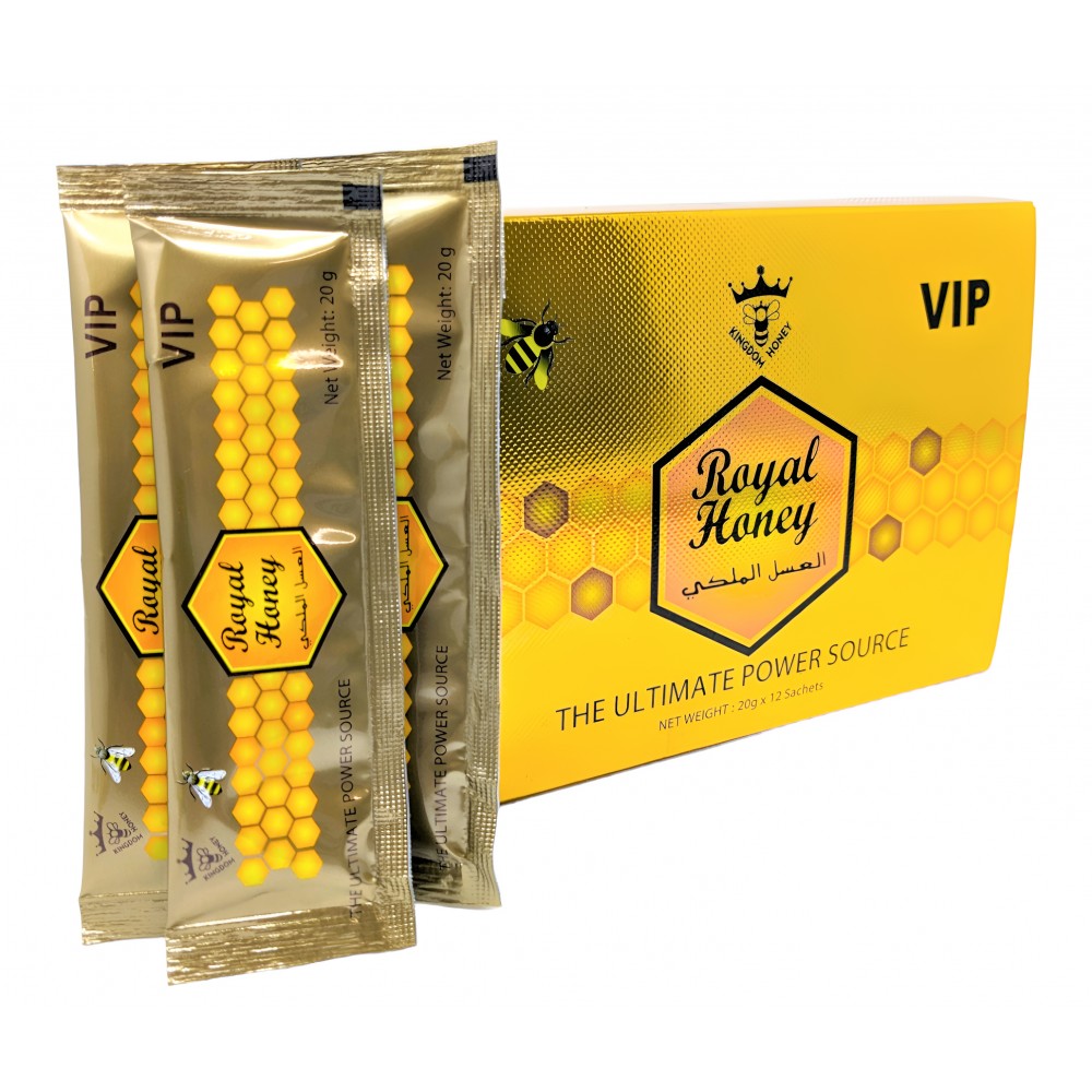 Royal Honey VIP The Ultimate Power Source 20g 12 Sachets Display
